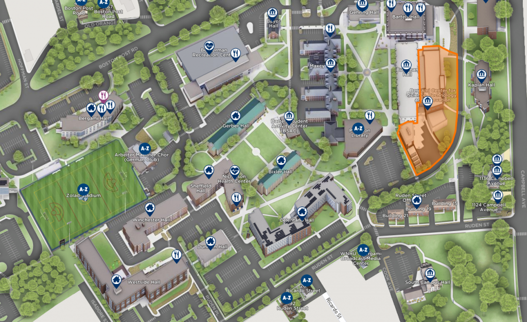 Interactive Campus Maps - University of New Haven Centennial (1920-2020)